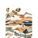 Casamance|Wandbild stilisierte Landschaft abstrakter Fokus grün|Wandbild