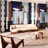 Casamance|Wall mural modern art composition with abstract sculpture blue|Wallmurals