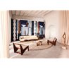 Casamance|Wall mural modern art composition with abstract sculpture blue|Wallmurals