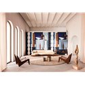 Casamance|Wall mural modern art composition with abstract sculpture blue|Wallmurals