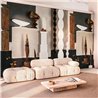 Casamance|Wall mural modern art composition with abstract sculpture beige|Wallmurals