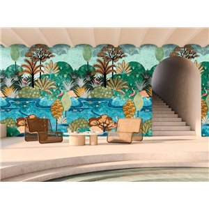 Casadeco|Papier peint panoramique paysage abstrait collines et dunes beige|Panoramiques 2