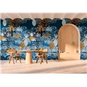 Casamance|Wall mural night view Caribbean landscape reefs and palms|Wallmurals