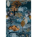 Casamance|Papier peint panoramique vue nocturne paysage caribéen récifs et palmiers|Panoramiques
