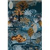 Casamance|Papier peint panoramique vue nocturne paysage caribéen récifs et palmiers|Panoramiques