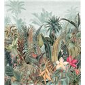 Casamance|Papier peint panoramique forêt tropicale avec palmiers et plantes exotiques|Panoramiques
