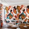 Casamance|Wandbild abstraktes Gemälde stilisierte Pflanzen künstlerische Leinwand|Wandbild