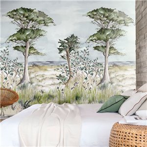 Papeldecor|Wall mural tropical jungle lush green leaves|Wallmurals