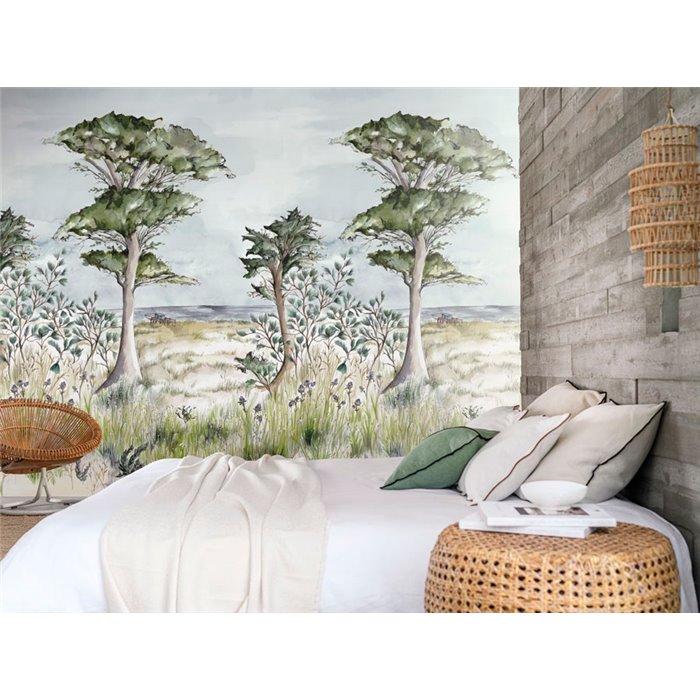 Casamance|Wall mural Atlantic coastal landscape dunes grasses and pines|Wallmurals