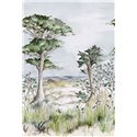 Casamance|Papier peint panoramique paysage côtier Atlantique dunes herbes et pins|Panoramiques