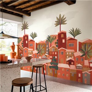 Eijffinger|Wall mural tropical palms and leaves green|Wallmurals