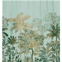 Casamance|Wall mural tropical palms green blue classic tropical style|Wallmurals