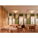 Casamance|Wall mural abstract lime painting brown green modern|Wallmurals