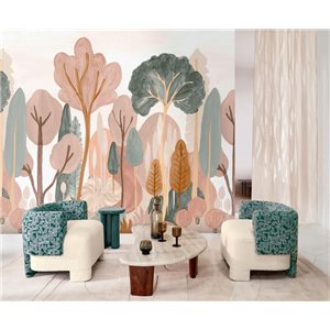 Casamance|Wall mural mountainous landscape Asian art brown beige|Wallmurals 2