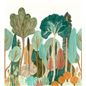 Casamance|Wandbild minimalistischer Wald grün mehrfarbig modern|Wandbild