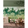 Casamance|Wall mural wooded landscape oil painting impressionist green|Wallmurals