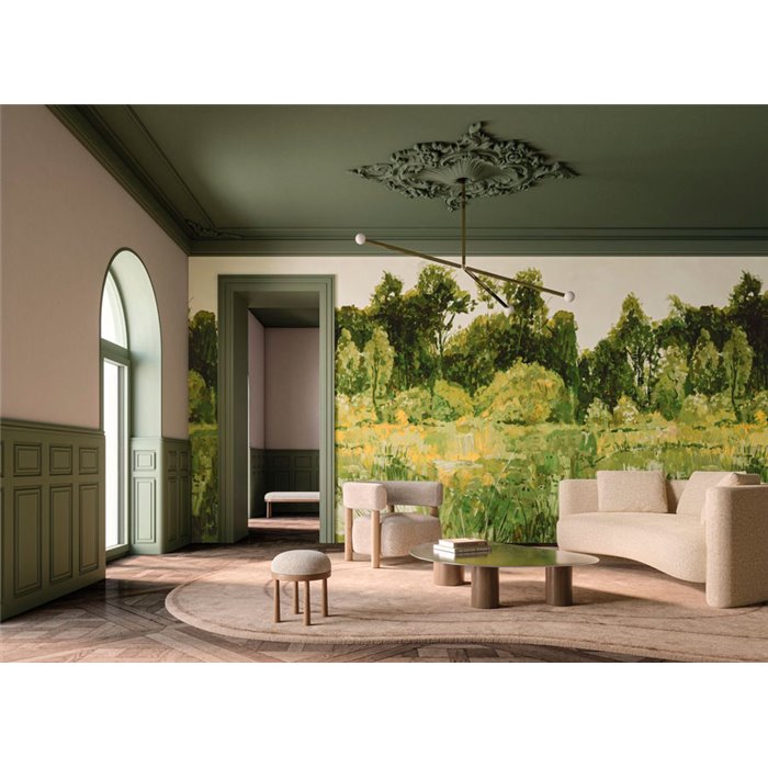 Casamance|Wall mural natural forest oil painting impressionist green|Wallmurals