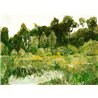 Casamance|Wall mural natural forest oil painting impressionist green|Wallmurals