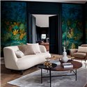 Casamance|Wall mural artistic composition tropical plants and flowers|Wallmurals
