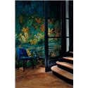 Casamance|Wall mural artistic composition tropical plants and flowers|Wallmurals