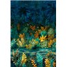Casamance|Wall mural artistic composition tropical plants and flowers|Wallmurals