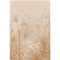 Casamance|Wall mural charcoal sketch tropical landscape with beige palm grove|Wallmurals