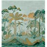 Casamance|Wall mural tropical landscape palms Art Nouveau style|Wallmurals