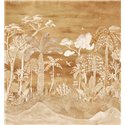 Casamance|Papier peint panoramique palmiers tropicaux végétation paysage Costa Rica|Panoramiques