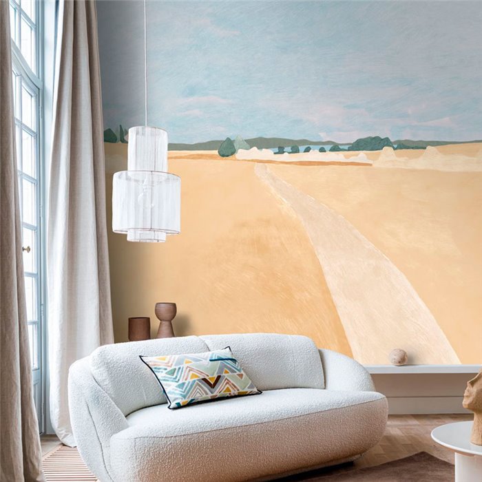 Casamance|Mural pared arte moderno paisaje campestre con toque abstracto|Murales de Pared