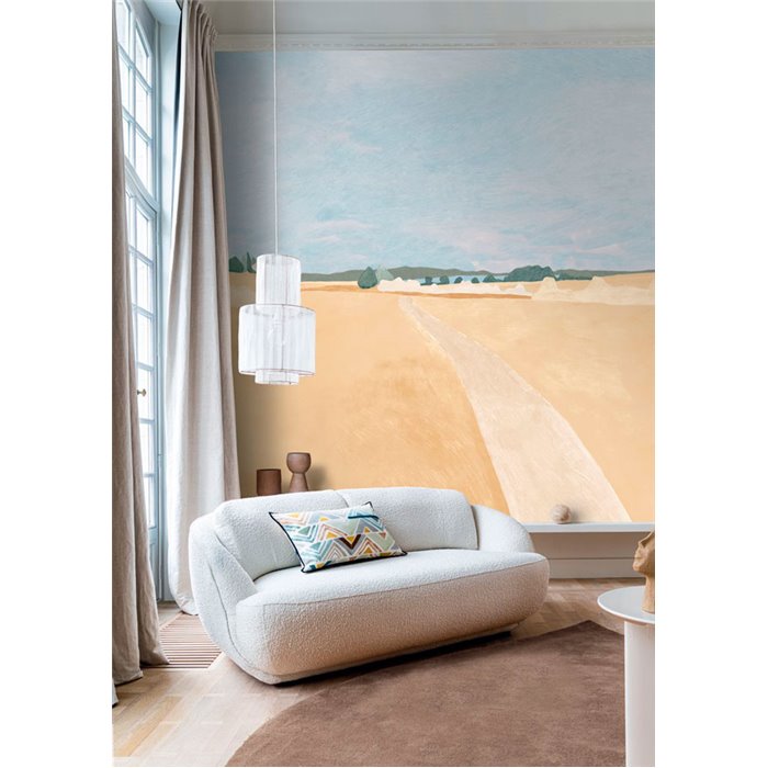 Casamance|Wall mural modern art countryside landscape with abstract touch|Wallmurals
