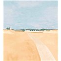 Casamance|Papier peint panoramique art moderne paysage champêtre avec touche abstraite|Panoramiques