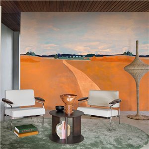 Casamance|Wallpaper Mexican blue Tehuana flowers|High-End