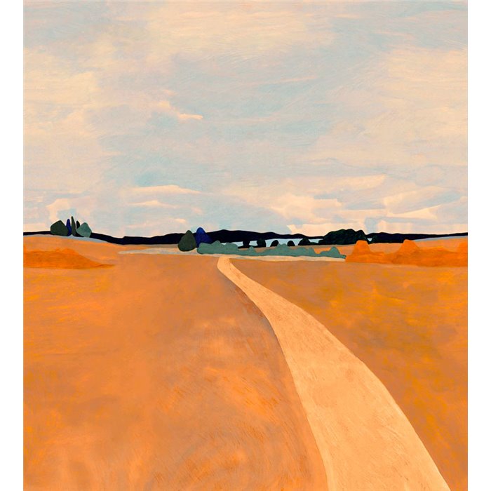 Casamance|Wandbild abstraktes Gemälde Landschaft auf dem Land moderne Kunst|Wandbild