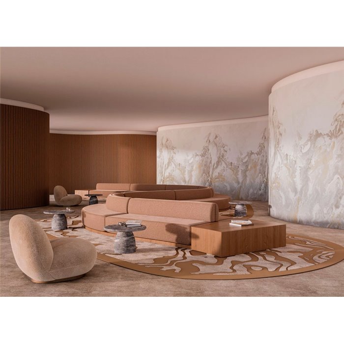 Casamance|Wandbild abstraktes Marmormuster mit Wirbeln|Wandbild