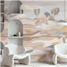 Casamance|Wall mural stylized landscape with abstract focus|Wallmurals