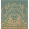 Casamance|Wandbild Reiher und geometrische Bögen Art Déco|Wandbild