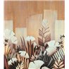 Casamance|Wandbild Blumengarten mit japanischen Gingko-Blättern|Wandbild
