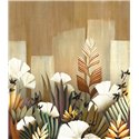 Casamance|Wall mural floral garden Japanese gingko leaves multicolor|Wallmurals