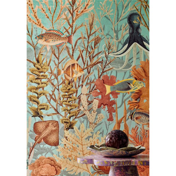 Casamance|Mural pared vida marina arrecifes de coral y peces|Murales de Pared