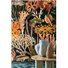 Casamance|Wandbild Meeresleben Riffe und Fische mehrfarbig schwarz|Wandbild