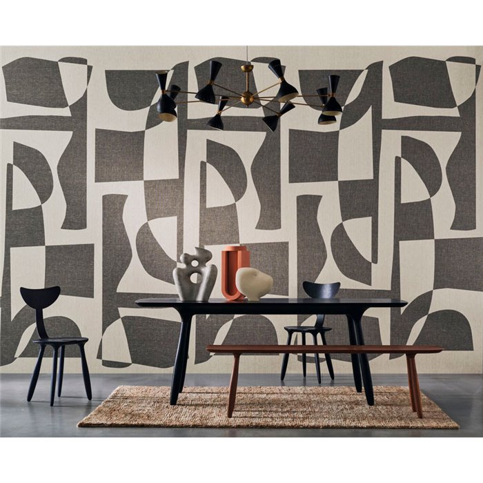 Casamance|Wandbild geometrische Komposition organische symmetrische Formen|Wandbild