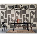 Casamance|Wall mural geometric composition organic symmetrical shapes|Wallmurals