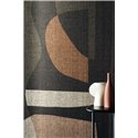 Casamance|Wandbild geometrische Komposition organisch grün schwarz|Wandbild