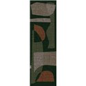 Casamance|Wandbild geometrische Komposition organisch grün schwarz|Wandbild