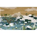 Casamance|Wall mural oriental landscape Japanese garden and pond blue|Wallmurals