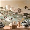 Casamance|Wall mural oriental landscape Japanese garden and pond green|Wallmurals