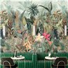 Casamance|Papier peint panoramique forêt tropicale avec palmiers et plantes exotiques|Panoramiques