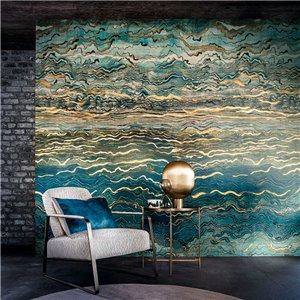 Casamance|Moderne Intarsien Tapete elfenbein|Hochwertige