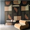 Casamance|Wall mural geometric composition organic green black|Wallmurals