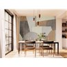 Casadeco|Wall mural abstract color blocks light blue and brown|Wallmurals